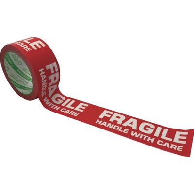 デンカ カラリヤンラベル FRAGILE HANDLE WITH CARE 595CLABEL-6 1巻 544-6591（直送品）