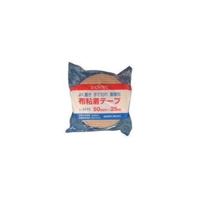 マクセル SLIONTEC 布粘着テープ NO.3310 50mm×25m 331000-DB-00-50X25 1巻 136-6303（直送品）