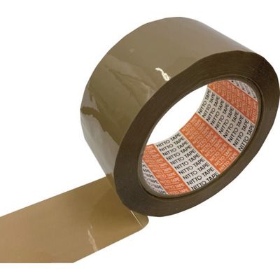日東電工CS 包装用OPP粘着テープ ダンプロンM MRー3605 48mm×50m 段ボール色 MR3605-48DB 1セット(10巻)（直送品）