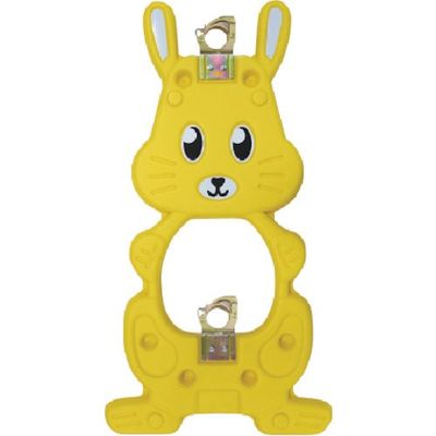 安全興業 単管バリケード NEWラビット君 黄(簡単クランプ付) NRY-K 1個 436-7149（直送品）