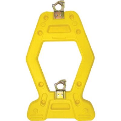 安全興業 ANZEN 樹脂製表示スタンド AZスタンド イエロー(簡単クランプ付) AZY-K 1個 436-7155（直送品）