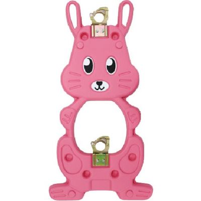 安全興業 単管バリケード NEWラビット君 ピンク(簡単クランプ付) NRP-K 1個 436-7347（直送品）