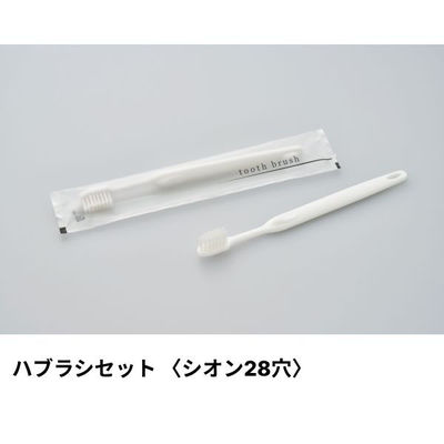 ダイト ホテルアメニティ ハブラシ(シオン28穴) 3gシュリンク ホワイト アクシスシリーズ 00475525 1ケース(250点×8))（直送品）