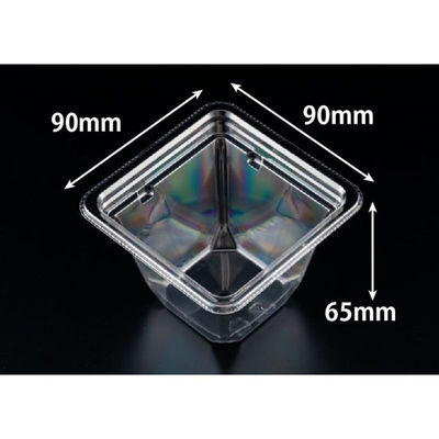 リスパック 冷麺容器 バイオカップ プリズム 9-65B PABK704 1ケース(50点×18))（直送品）