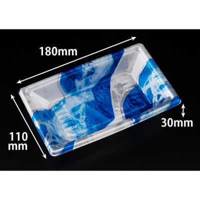 リスパック 寿司容器 新万角18-11F きりり青 RSAK167 1ケース(50点×20))（直送品）