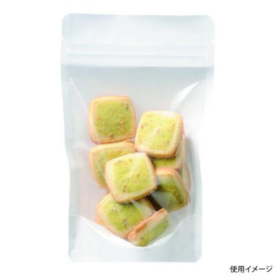 ヤマニパッケージ コーヒー用品 COT-876W 白クラフトスタンドチャック袋 中 1ケース(100点×10))（直送品）