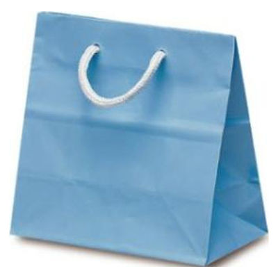 ベルベ 紙手提袋 1508 リトルバック ブルー 00769511 1パック(10点)（直送品）