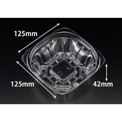 リスパック サラダ容器 バイオ ハクリア 13-42B PBPP130 1パック(50点)（直送品）