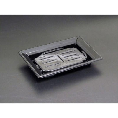 リスパック 刺身容器 バイオPET ふれあい 17-12B 黒 FABP052 1ケース(50点×24))（直送品）