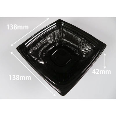 リスパック 惣菜容器 バイオ ナチュール 14-42B 黒 PBPS171 1ケース(50点×18))（直送品）