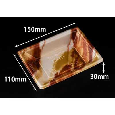 リスパック 寿司容器 新万角15-11F はなの茶 RSAK082 1ケース(50点×32))（直送品）