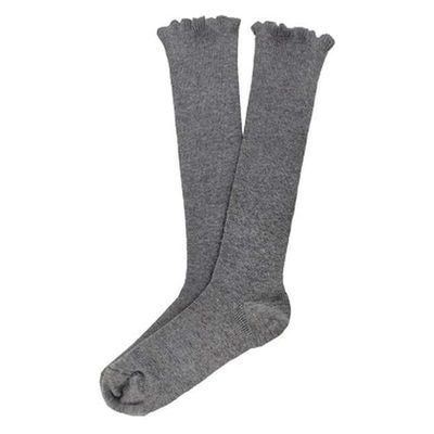 日本エンゼル 超のびのびくつ下ハイソックスタイプ グレー R-991(24-26CM) R-991 1足（直送品）