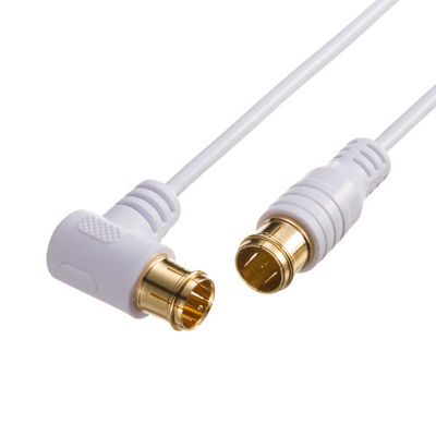 サンワサプライ  アンテナケーブル　ごく細 S2.5C-FB 片側L字　5m KM-AT26-50W（直送品）
