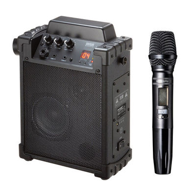 サンワサプライ ワイヤレスマイク付き拡声器スピーカー(バッテリー内蔵・ワイヤレスマイク1本対応) MM-SPAMP17 1個（直送品）