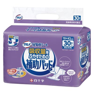 白十字 PUサルバ尿吸収シート 33049 1個(30枚入x6袋)（直送品）