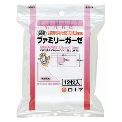 白十字 FCファミリーガーゼ 10981 1個(12枚入)（直送品）