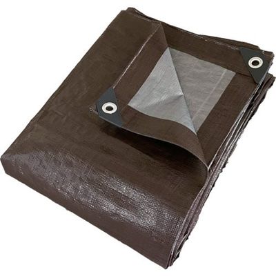 南榮工業 景観配慮シート ブラウンシルバー KEIKAN SHEET2.7M X 2.7 M 1枚 537-5246（直送品）