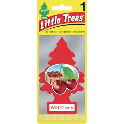 カーフレッシュ社 リトルツリーズ LT エアーフレッシュナー 1P ー Wild Cherry(ワイルドチェリー) LT014 1枚（直送品）
