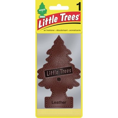 カーフレッシュ社 リトルツリーズ LT エアーフレッシュナー 1P ー Leather(レザー) LT018 1枚 671-4656（直送品）