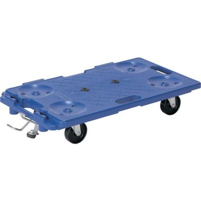 石川製作所 アイケー 樹脂製連結平台車 均等荷重150kg 4輪自在ストッパー付 R115S 1台 472-7639（直送品）