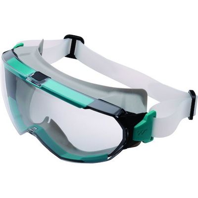 ミドリ安全 セーフティーゴーグル VGー505F シリコンバンド NV 通気孔なし VG-505F-SI-NV 1個 526-0589（直送品）