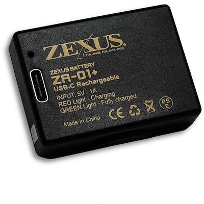 冨士灯器 ZEXUS 専用リチウム電池 ZRー01+ ZR01PLUS 1個 545-1998（直送品）