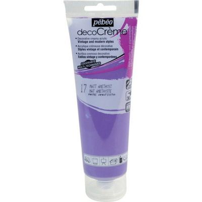 ペベオ・ジャポン Pebeo デコクリーム 120mlマット アメジスト 089017 1本 555-9457（直送品）