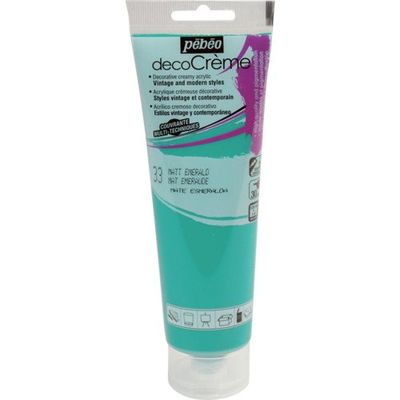 ペベオ・ジャポン Pebeo デコクリーム 120mlマット エメラルド 089033 1本 555-9427（直送品）