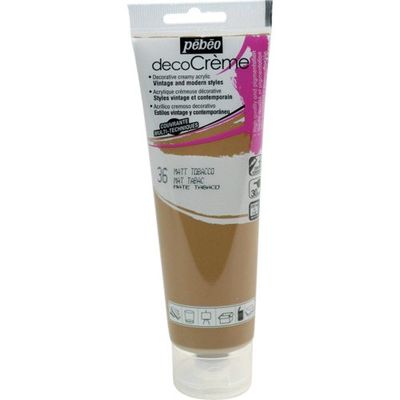 ペベオ・ジャポン Pebeo デコクリーム 120mlマット タバコ 089036 1本 555-9398（直送品）