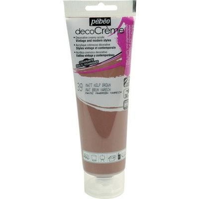 ペベオ・ジャポン Pebeo デコクリーム 120mlマット ケルプブラウン 089039 1本 555-9425（直送品）