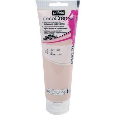ペベオ・ジャポン Pebeo デコクリーム 120mlマット トープ 089041 1本 555-9424（直送品）