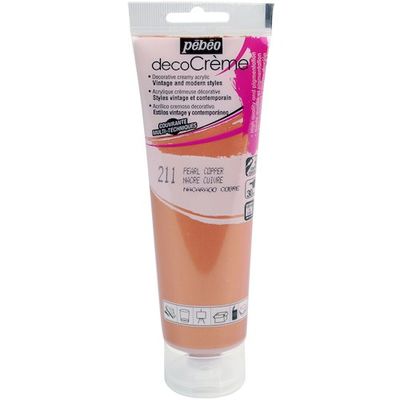 ペベオ・ジャポン Pebeo デコクリーム 120ml パール色 コッパー 089211 1本 555-9428（直送品）