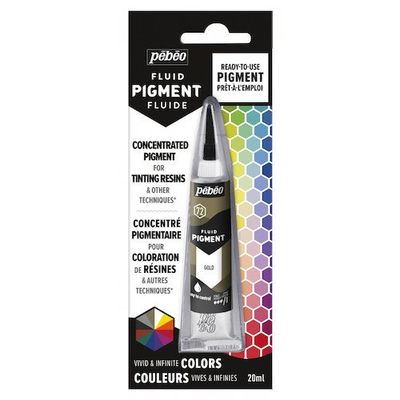 ペベオ・ジャポン Pebeo 【油性リキッド顔料】 フルイドピグメント20ml ゴールド 650672 1個 556-1068（直送品）