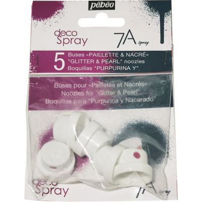 ペベオ・ジャポン ペベオ デコスプレー(グリッター色・パール色)&7Aスプレー(メタル色)兼用替えノズル5個入りセット 094022 1個（直送品）