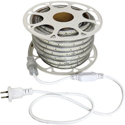 富士倉 両面発光LEDロープライト 20M 白色 FRL-W20M-W 1巻 554-5591（直送品）