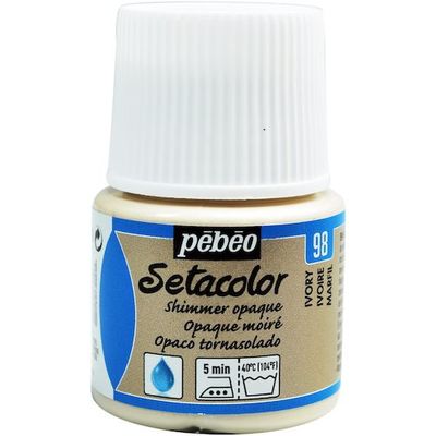 ペベオ・ジャポン ペベオ 布用水性アクリル絵具セタカラーシマー 45ml アイボリー 295098 1本 576-0310（直送品）