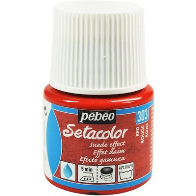 ペベオ・ジャポン ペベオ 布用水性アクリル絵具セタカラースウェード 45ml レッド 295303 1本 575-8792（直送品）