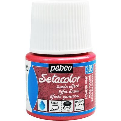 ペベオ・ジャポン ペベオ 布用水性アクリル絵具セタカラースウェード 45ml パウダーピンク 295305 1本 576-0315（直送品）