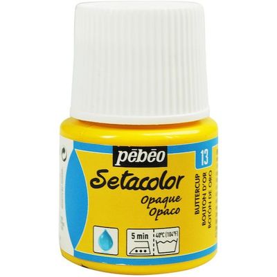 ペベオ・ジャポン ペベオ 布用水性アクリル絵具セタカラー不透明色 45ml バターカップ 295013 1本 575-8761（直送品）