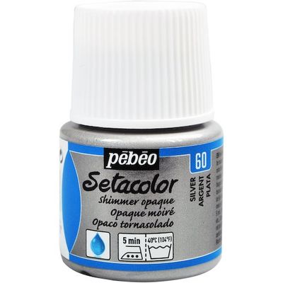 ペベオ・ジャポン ペベオ 布用水性アクリル絵具セタカラーシマー 45ml シルバー 295060 1本 575-8787（直送品）