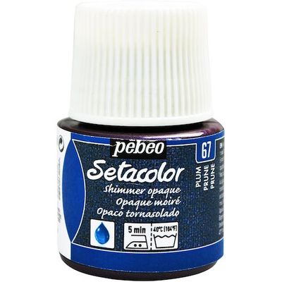 ペベオ・ジャポン ペベオ 布用水性アクリル絵具セタカラーシマー 45ml プラム 295067 1本 576-0324（直送品）