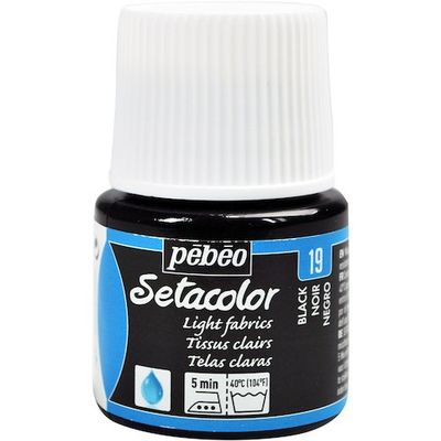 ペベオ・ジャポン ペベオ 布用水性アクリル絵具セタカラー透明色 45ml ブラックレーキ 329019 1本 575-8804（直送品）