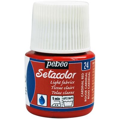 ペベオ・ジャポン ペベオ 布用水性アクリル絵具セタカラー透明色 45ml カーディナルレッド 329024 1本 575-8774（直送品）