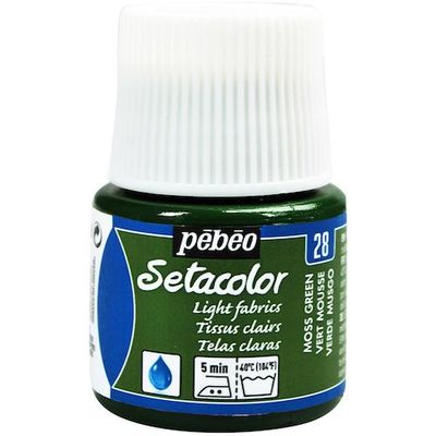 ペベオ・ジャポン ペベオ 布用水性アクリル絵具セタカラー透明色 45ml モスグリーン 329028 1本 575-8763（直送品）