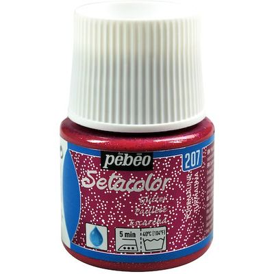 ペベオ・ジャポン ペベオ 布用水性アクリル絵具セタカラーグリッター 45ml トルマリン 329207 1本 576-0299（直送品）