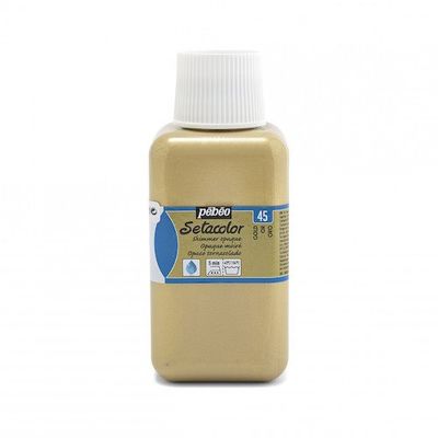 ペベオ・ジャポン Pebeo 布用水性アクリル絵具セタカラー不透明 250ml ゴールド 296045 1本 576-0317（直送品）