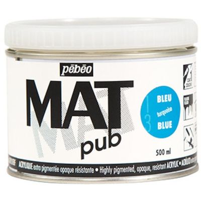 ペベオ・ジャポン ペベオ マットピュブ 500ml NO.13 ターコイズブルー 257013 1本 594-1082（直送品）