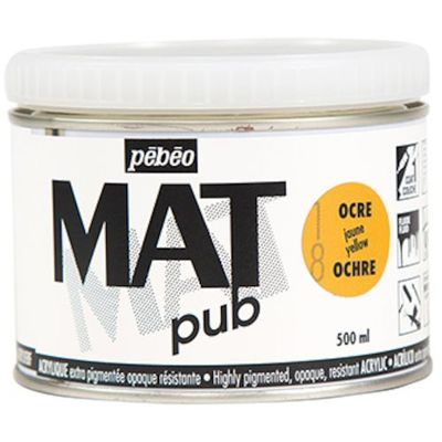 ペベオ・ジャポン ペベオ マットピュブ 500ml NO.18 イエローオーカー 257018 1本 594-2559（直送品）