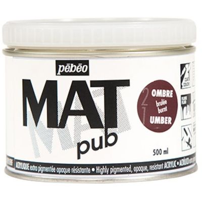 ペベオ・ジャポン ペベオ マットピュブ 500ml NO.20 バーントアンバー 257022 1本 594-2589（直送品）
