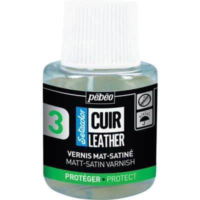 ペベオ・ジャポン Pebeo セタカラーレザー(革用)110mlマット・サテンバーニッシュ 295655 1本 607-2943（直送品）